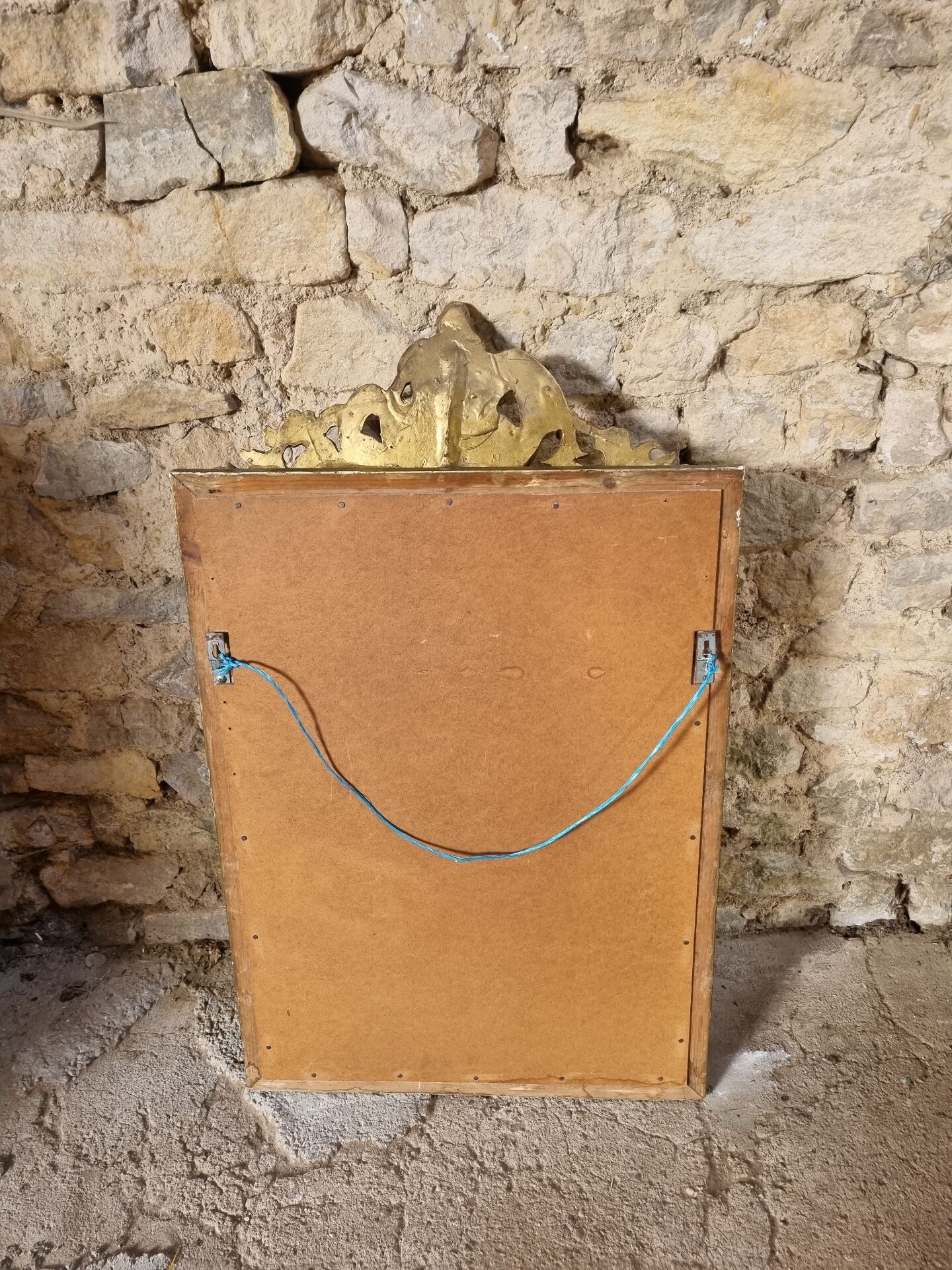 Miroir trumeau doré