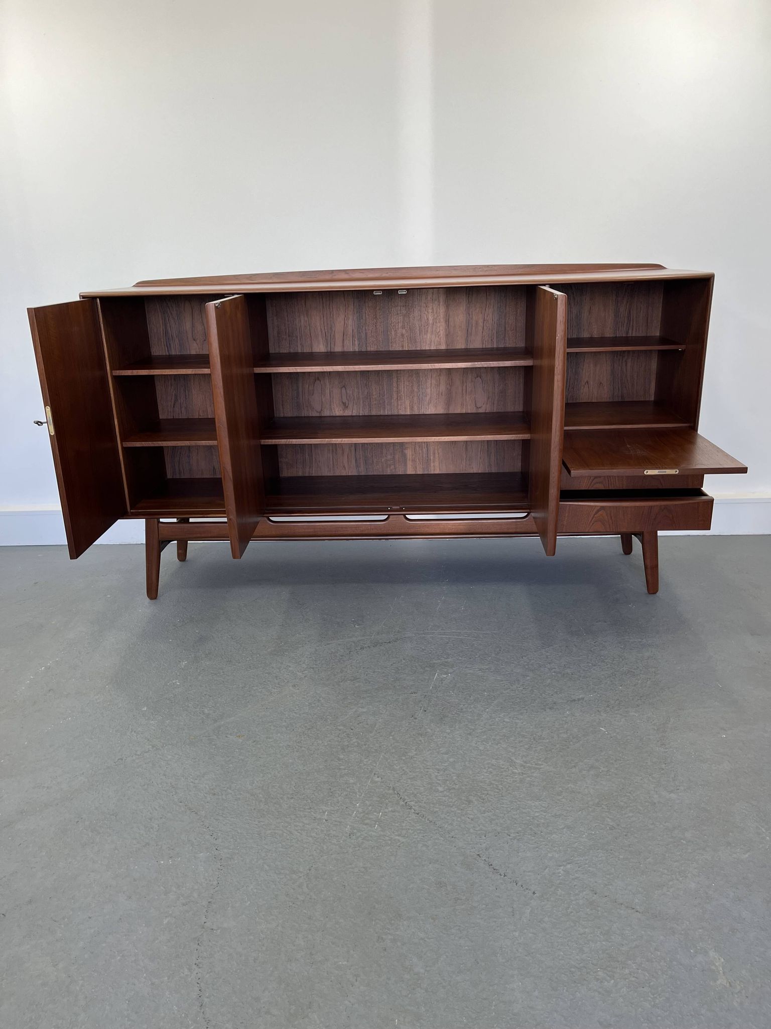 Enfilade en teck par Arne Vodder pour Sibast - 1960