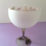 Vase ou coupe sur pied en verre opaque (K&K Styling)