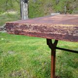 Pair of antique bistro tables