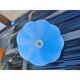 Vintage blue opaline glass pendant light
