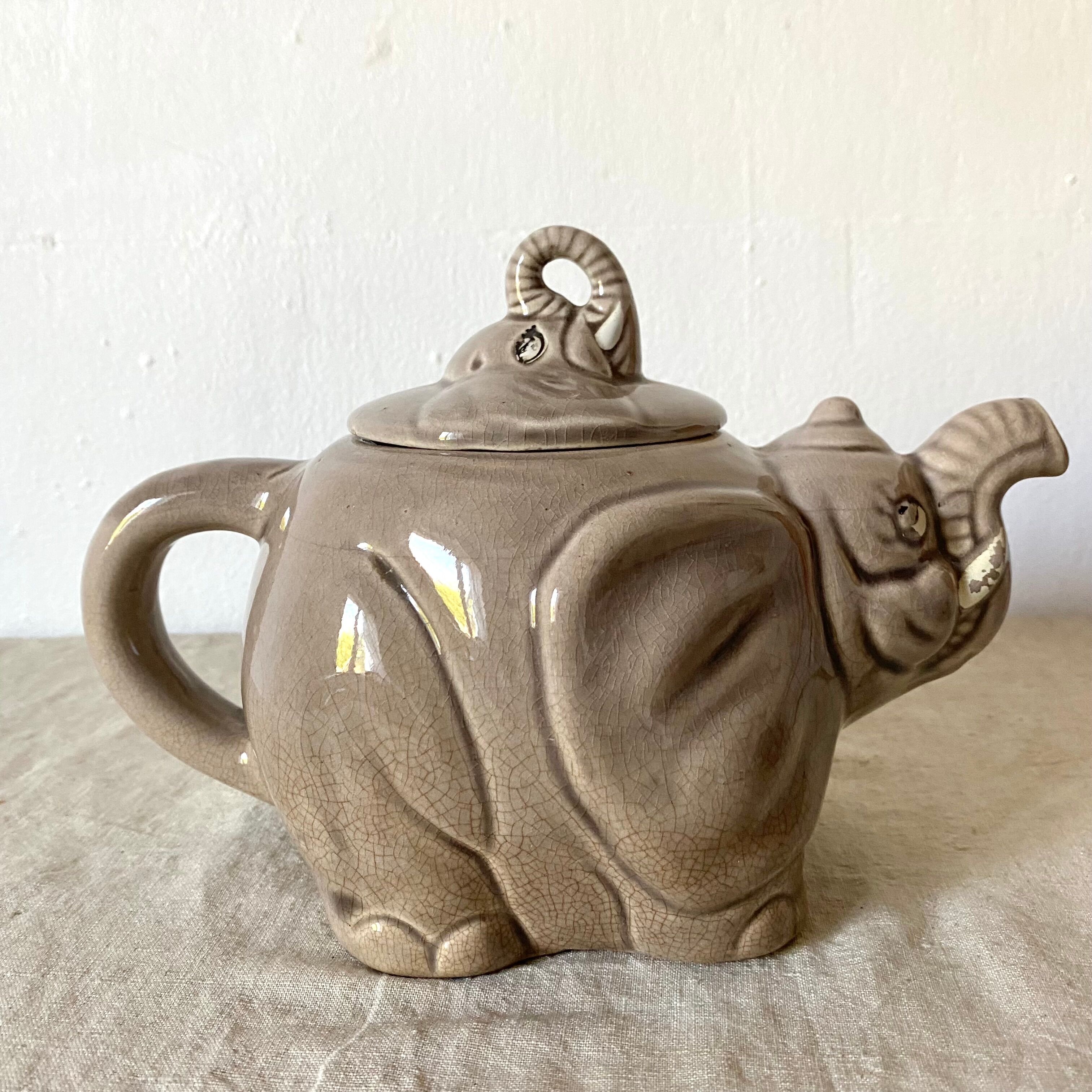 Théière éléphant lipton vintage