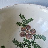 Plat creux en terre cuite émaillée