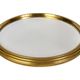 Plateau miroir rond en métal doré D.23