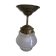 Suspension brass and opaline Netherlands 1960s-1970s