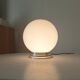 Vintage opaline and aluminium ceiling light from the 1950s.