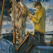 Huile sur Toile « Concarneau », signée S. Blaszczyk – 1991