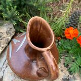 Pitcher in ceramic and tin from Savoy