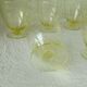 6 glasses with water color