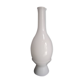 Soliflore vase in white opaline on base