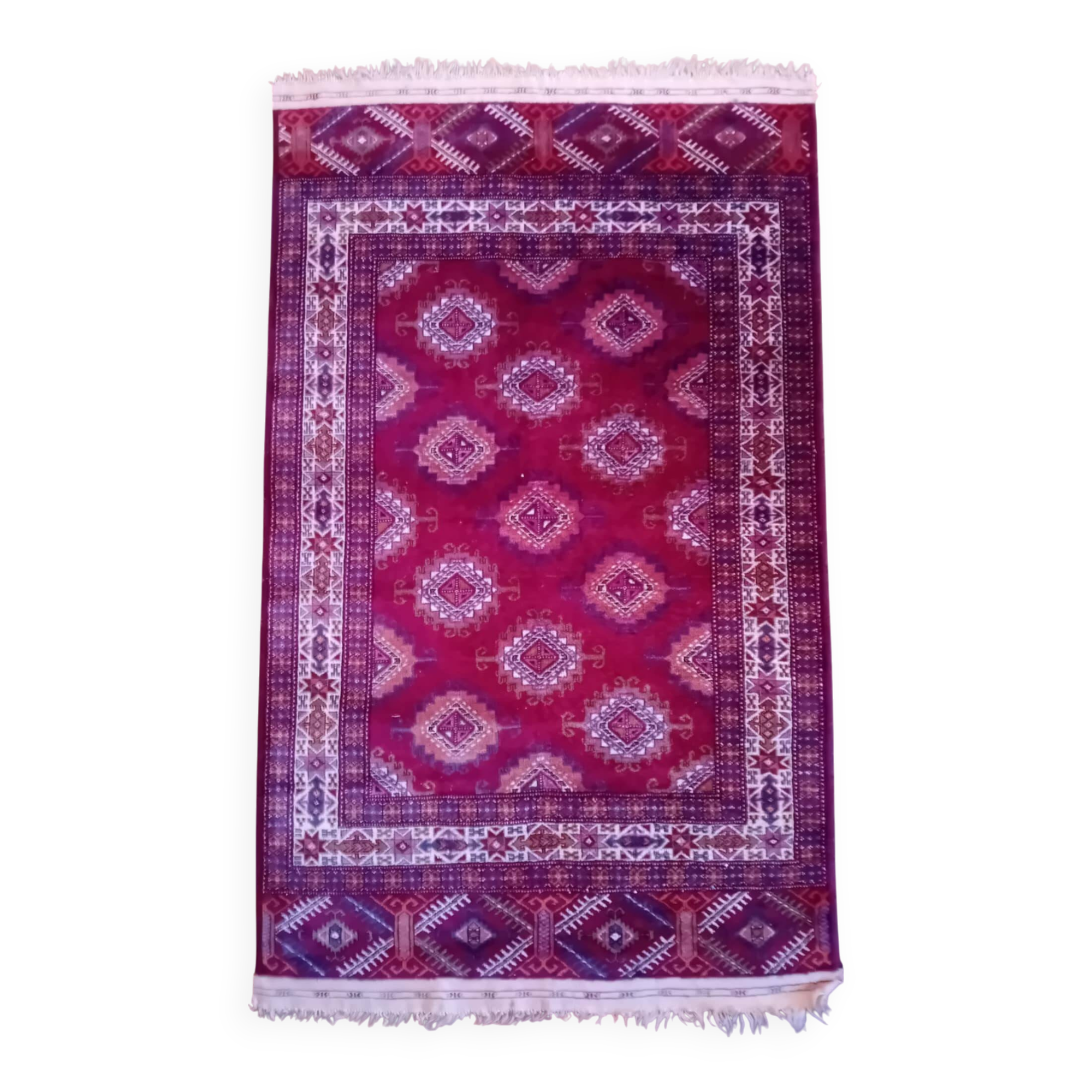 Handmade Turkmen Bukhara rug 180x112cm