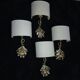 4 CIANI exclusive Italian design lamps, large and timeless wall lights