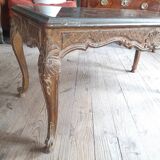 Table basse en verre églomisé