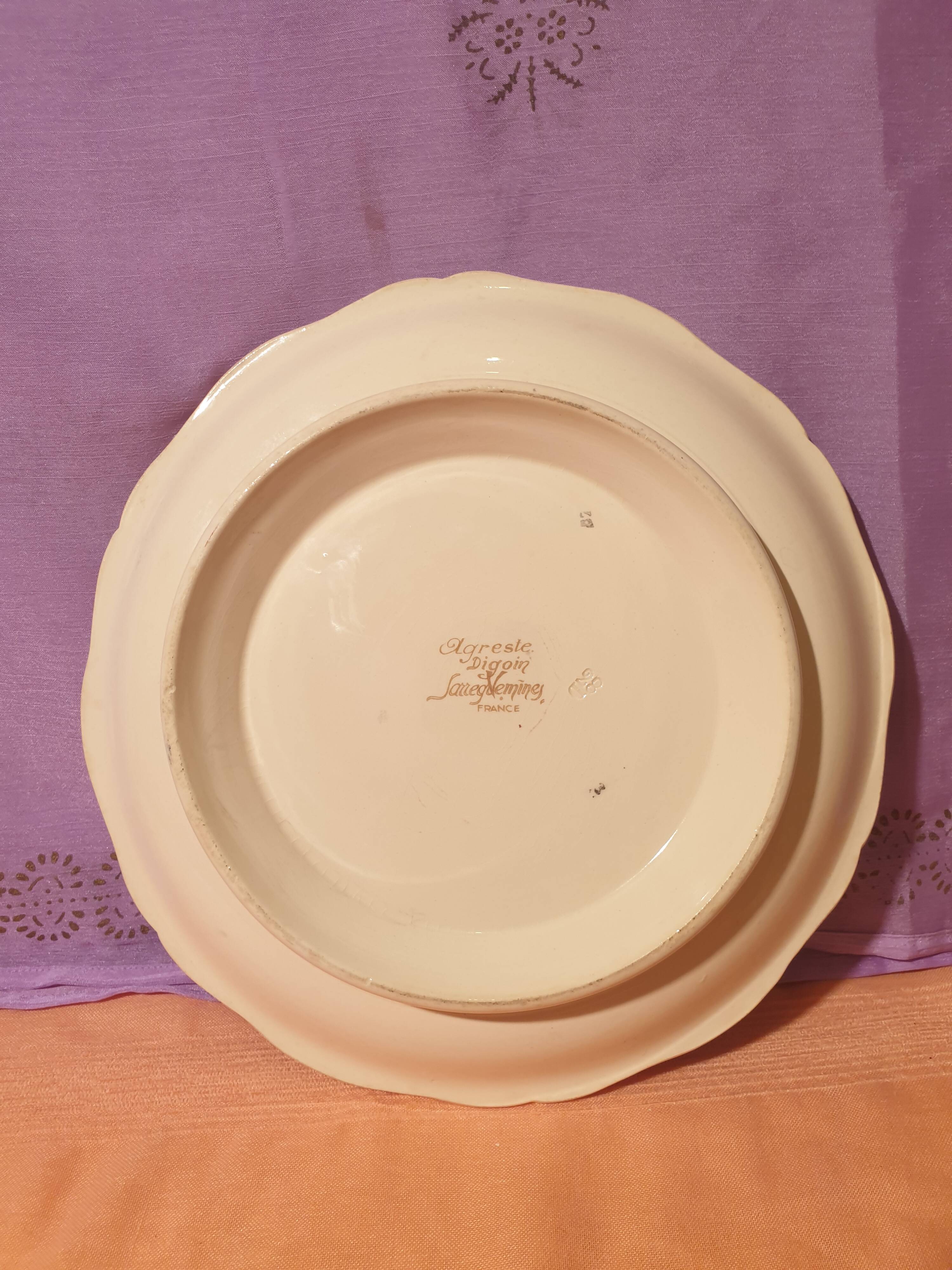 Agreste digoin sarreguemines compote bowl