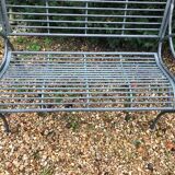 Iron garden bench