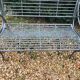 Iron garden bench