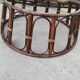Set of 3 Vintage Rattan Half-Spherical Armchairs