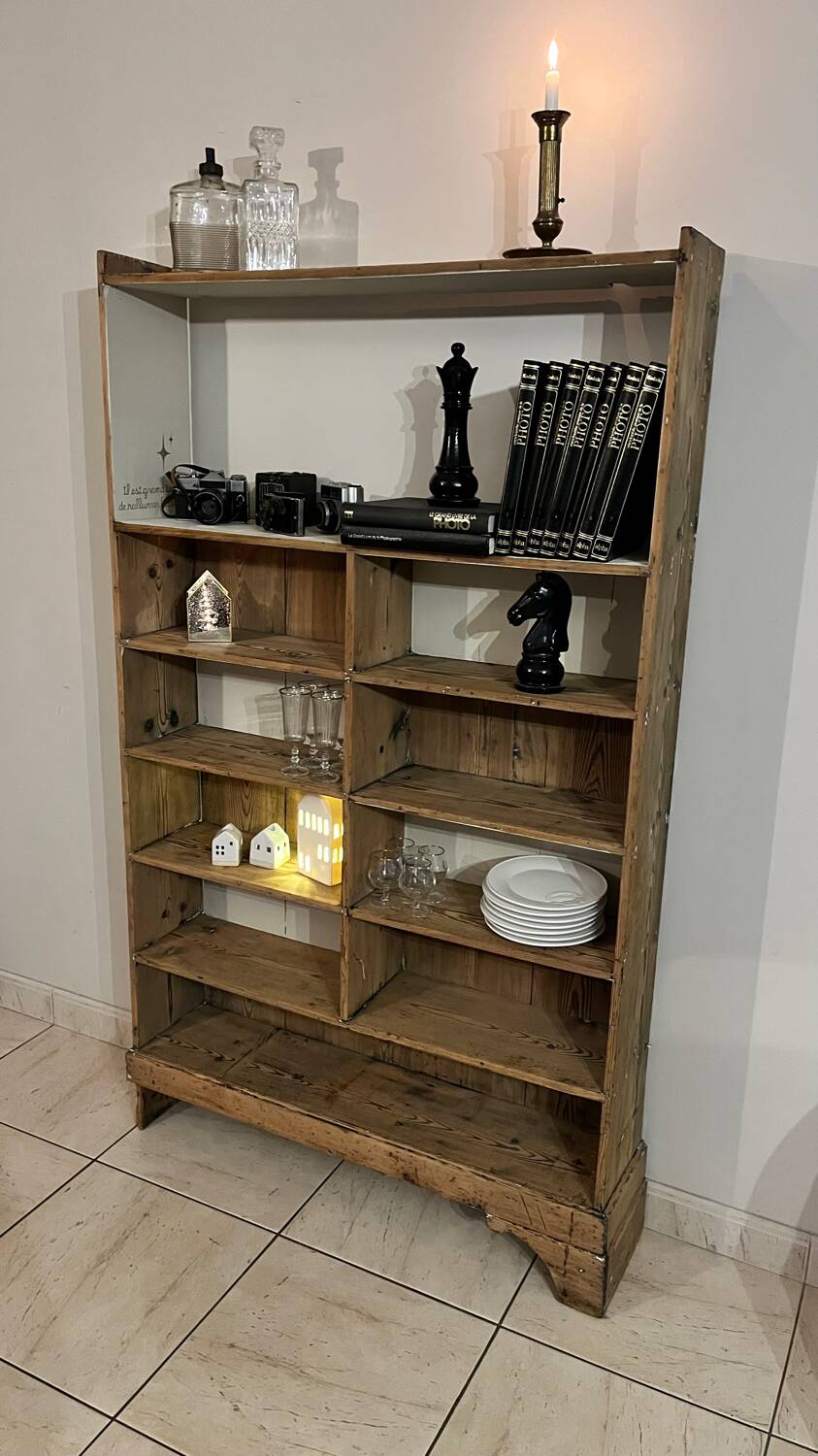 Antique pharmacy shelf