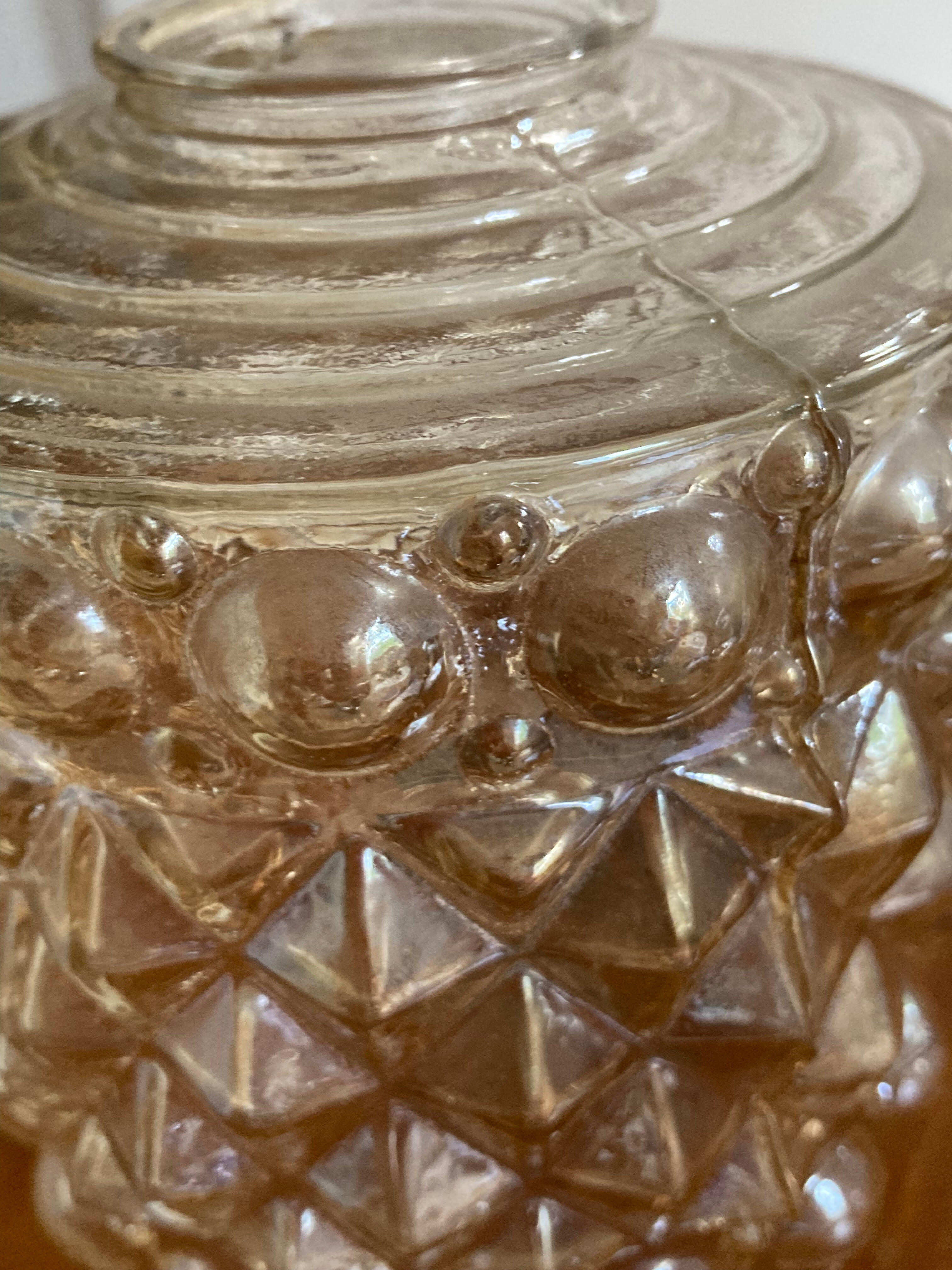 Amber glass swing vintage shade