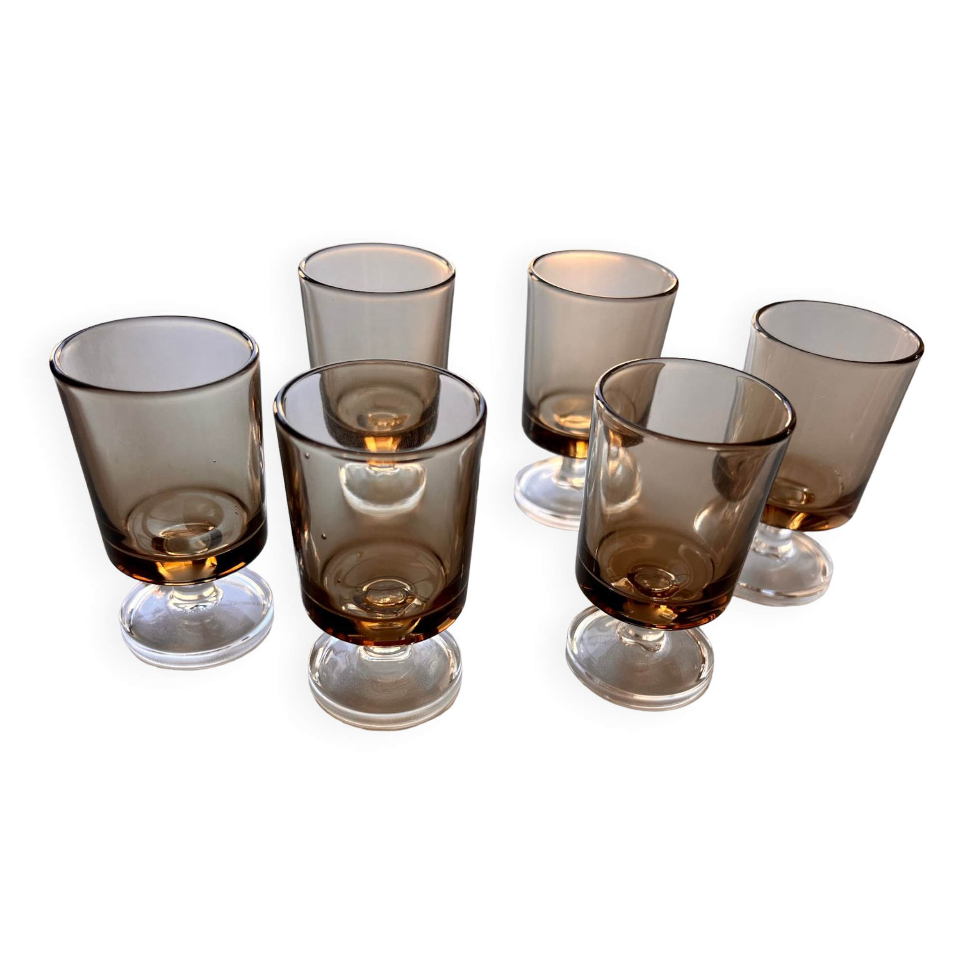 Smoked cavalier liqueur glasses