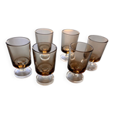 Smoked cavalier liqueur glasses