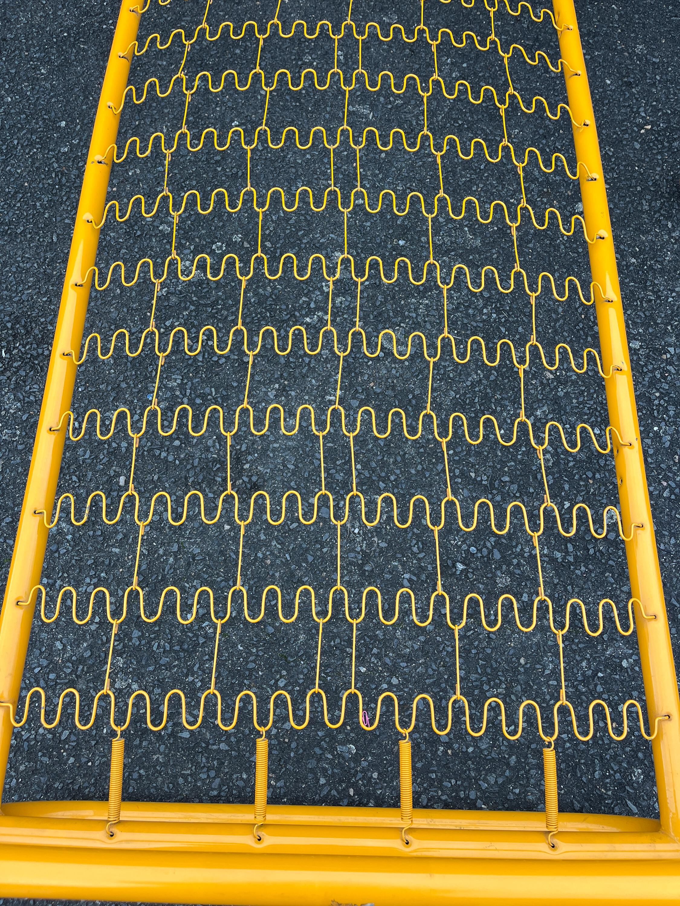 Pair of metal beds by Marc Berthier, Twenty Tube collection, 1972