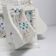 Oriental bird cage 1960 hand-painted wood and metal