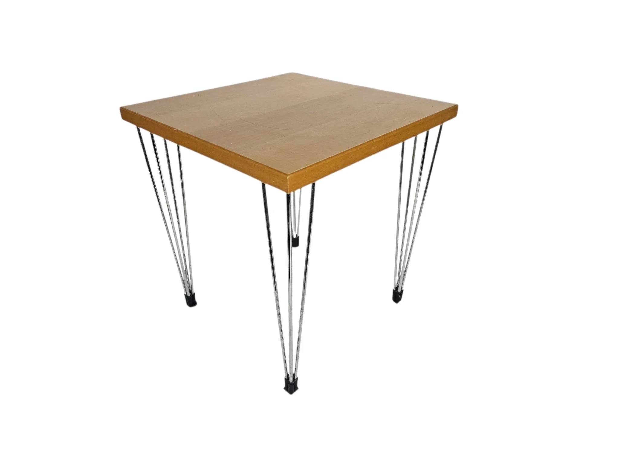 Design danois - style Fritz Hansen - table d'appoint 'Hairpin' - Danemark - années 80
