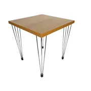 Design danois - style Fritz Hansen - table d'appoint 'Hairpin' - Danemark - années 80