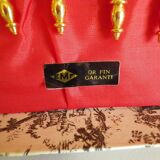 6 cuillères à café , EMF or fin garanti, boite d'origine -1950-