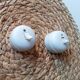 Set of 2 old two-way switches, porcelain and plastic, 50s/60s