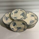 Art Nouveau plates Sarreguemine Royat