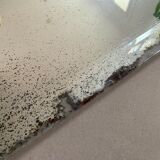 Old bevelled stitched mirror 78x108cm