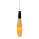 Suspension longue Mid-Century en verre opalin