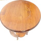 Wooden pedestal table