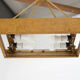 Mid-Century Wood and Glass Chandelier by Krasna Jizba, 1950s