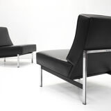 Set of 2 1960s model 51 parallel bar slipper chairs by Florence Knoll for Knoll International