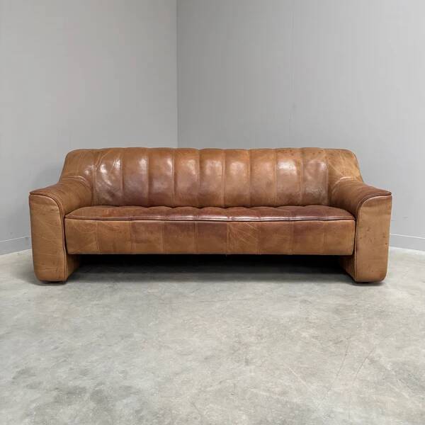 Vintage De Sede DS44 3 seat sofa, 1970s