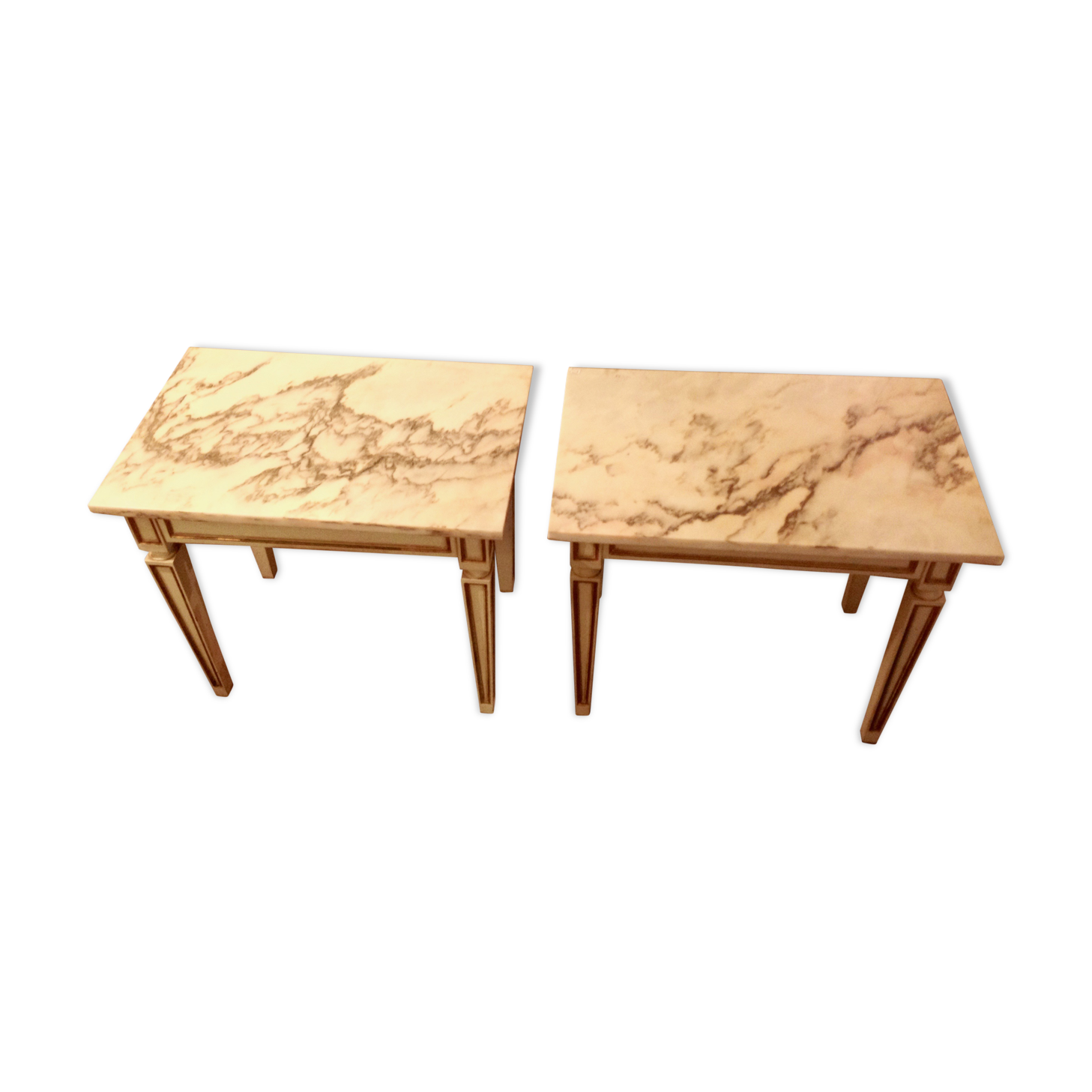 Paire de tables de style Louis XVI