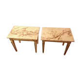 Paire de tables de style Louis XVI