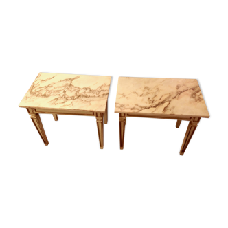 Paire de tables de style Louis XVI