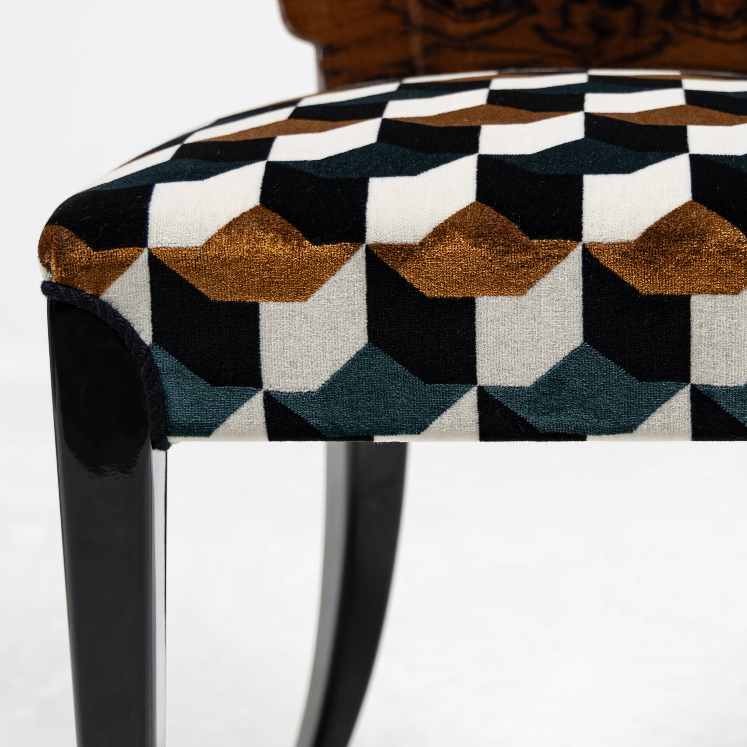 Set of 4 chairs H-214 Jindřich Halabala UP Závody 1950-1959