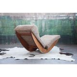 Upholstered chaise longue