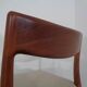 Danish Solid Teak Dining Chairs, 1960s, Set of 4