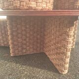Table basse et 4 tabourets
