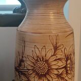 Large Vallauris vase signed by Jacques Fonck and Jean Matéo, 1950s.