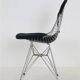 Set of 4 “DKR-2” wire chairs with “Bikini” by Charles & Ray Eames for Herman Miller / Mid-century modern design / 1950s / 1960s