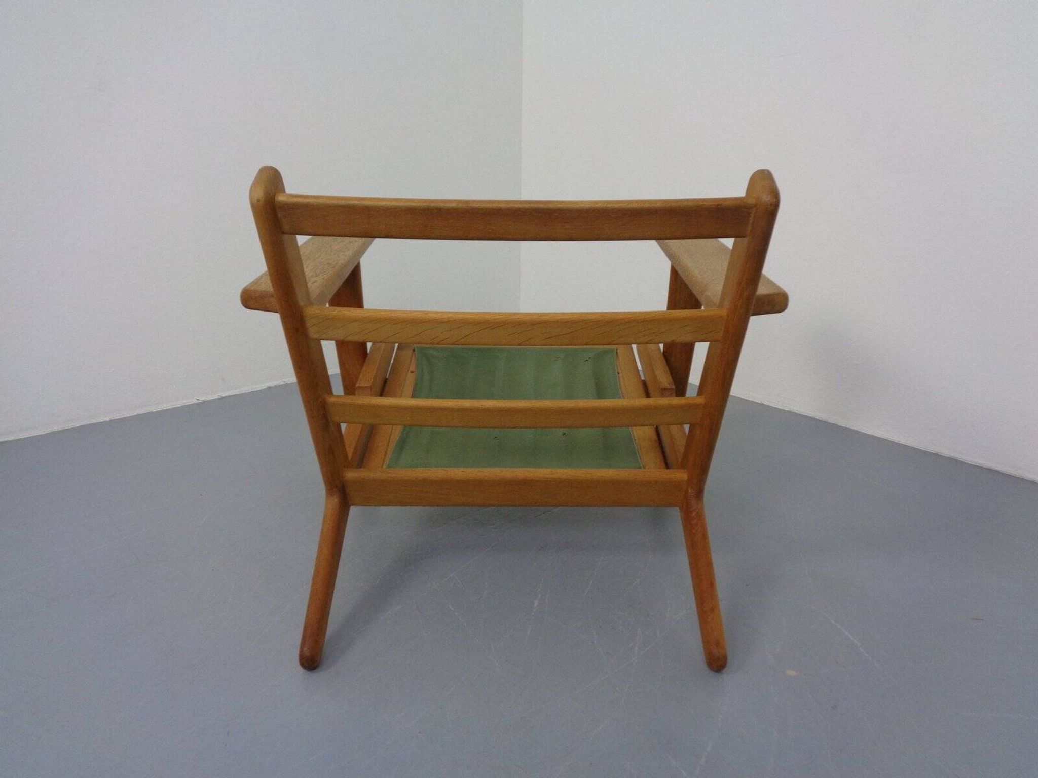 Danish GE290 Chair in Oak and Kvadrat Hallingdal by Hans J. Wegner for Getama, 1960s