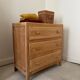 Commode vintage en bois brut