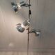 Floor lamp 3 spots vintage 70s chrome